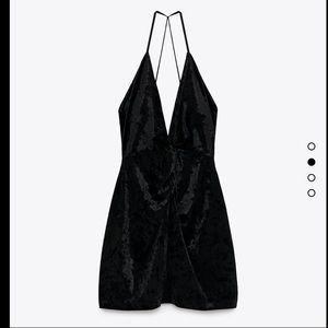 🆕Zara Mini Velvet Dress